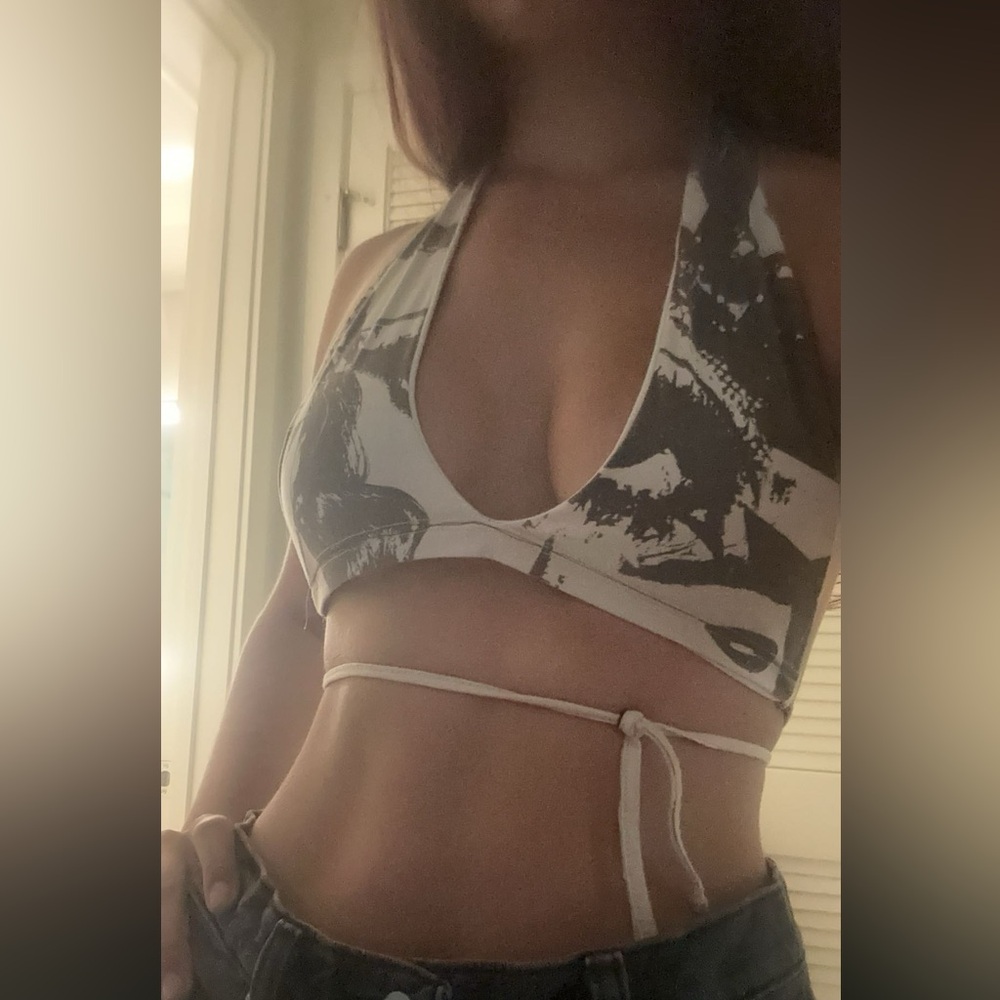 printed crop top